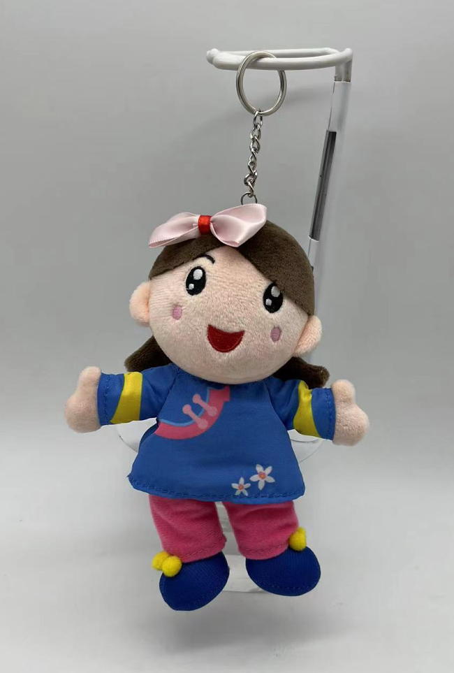 客家小女孩娃娃吊飾偶