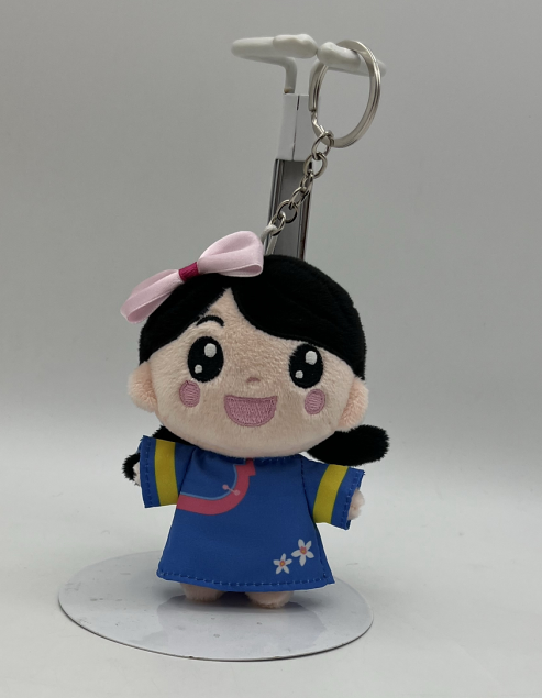 客家小女孩娃娃吊飾偶
