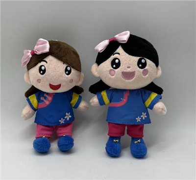 客家小女孩娃娃吊飾偶